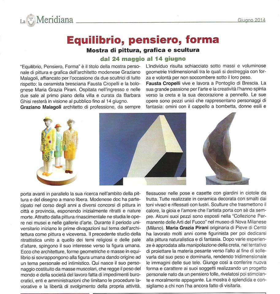 ULTIMA MOSTRA ALLA MERIDIANA di MODENA ..poi pausa estiva.