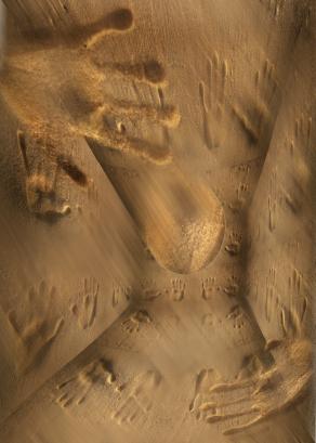 gioca con la sabbia. e con  i ricordi del Isola del Sal