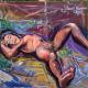 Lullaby, acrilico su tela,80x80cm,2015