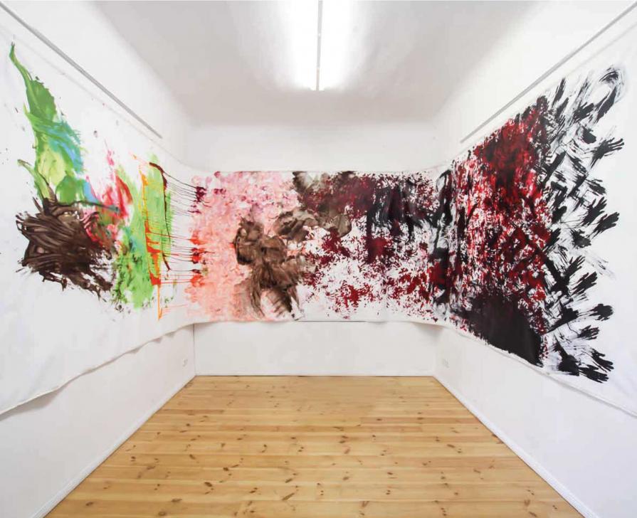 der Tastsinn/Performance Painting