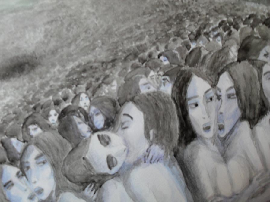 Pluto XI (particolare) - Donne nel metano - Le Plutoniane - Orgia Planetaria