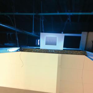 Image - Hierarchy rules (site specific) foto above the ceiling tiles 2 - video Installation overview / (project Bypass)