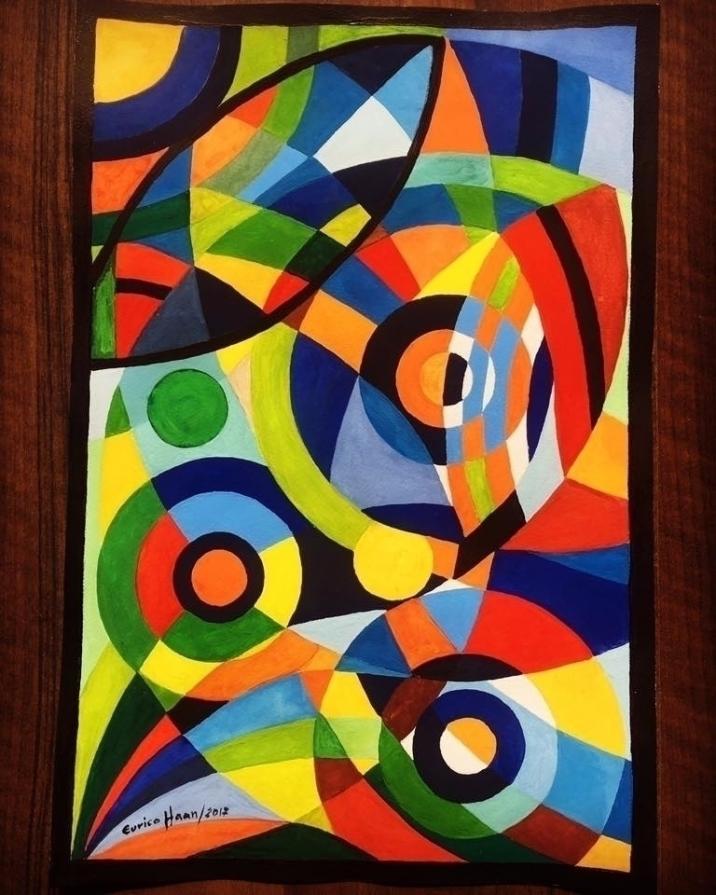 COMPOSITION NR 052 – “Squares & Circles 052” – By EURICO HAAN – 2017 COMPOSITION NR 052 – “Squares & Circles 052” – By EURICO HAAN – 2017