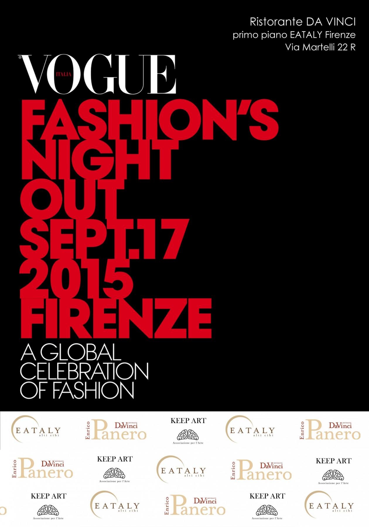 Da Vinci e keep Art per VOGHUE FASHION'S NIGHT OUT