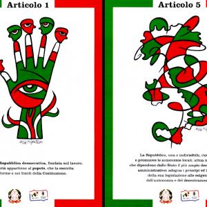 La Costituzione fa scuola al Polo Artistico di Latina Il viaggio di Pablo Echaurren
