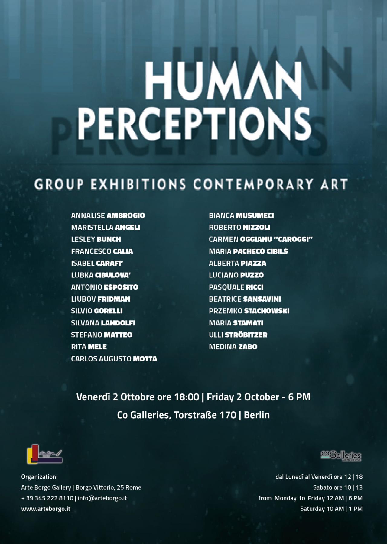 Maristella Angeli, partecipa a “Human Perceptions”, Berlino