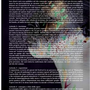 1° concorso internazionale    “ARTE  MEDICINA E CREATIVITÀ”