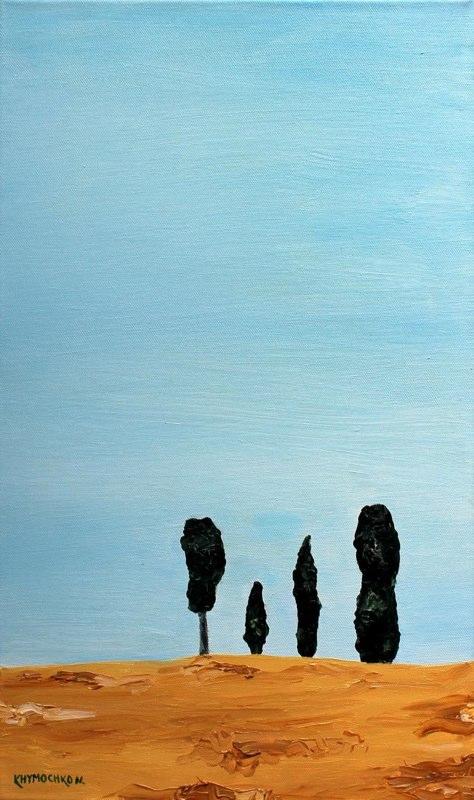 Toscana. I cipressi.