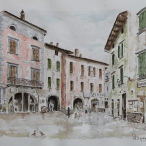 Piazza Umberto i°  nel 1914