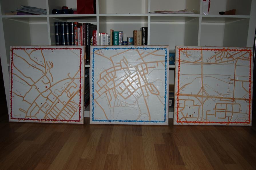 Little Trio Maps, in progress 2