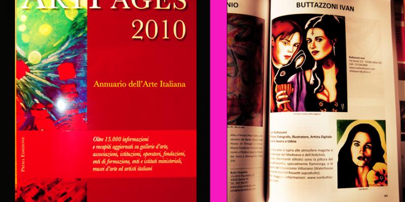 Pubblicazione su ArtPages  Annuario dell'Arte Italiana 2010