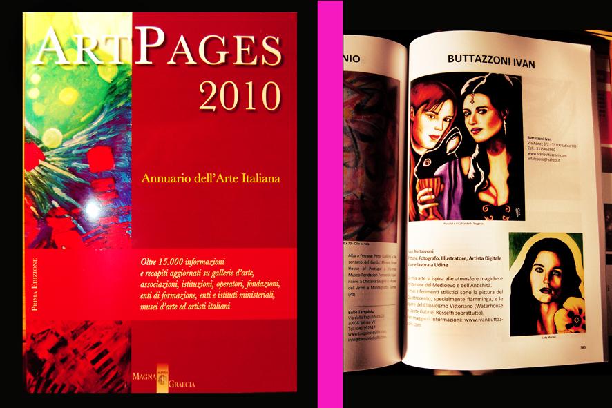 Pubblicazione su ArtPages  Annuario dell'Arte Italiana 2010