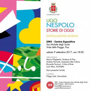 Ugo Nespolo, quattro murales all'SMS Ugo Nespolo, quattro murales all'SMS