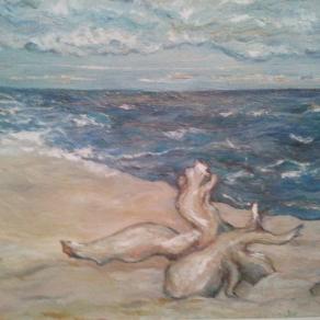 il mare d'inverno a Viareggio.