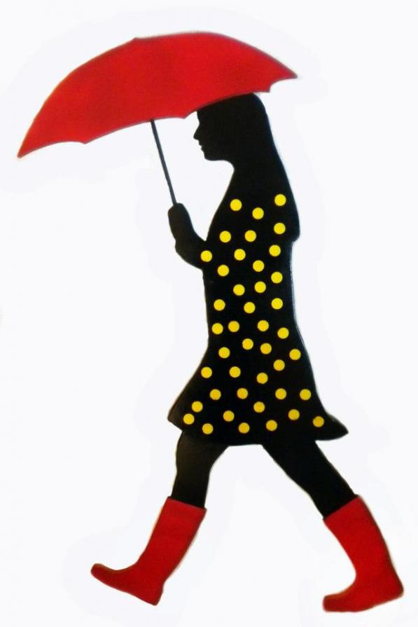 Red Boots in the Rain