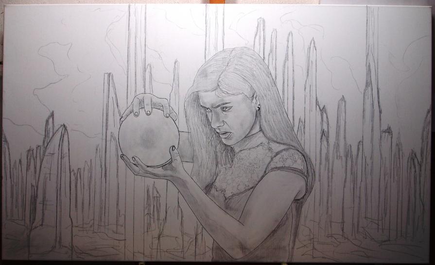 Esboço e Pintura em progresso / Sketch and Painting in progress Esboço e Pintura em progresso / Sketch and Painting in progress