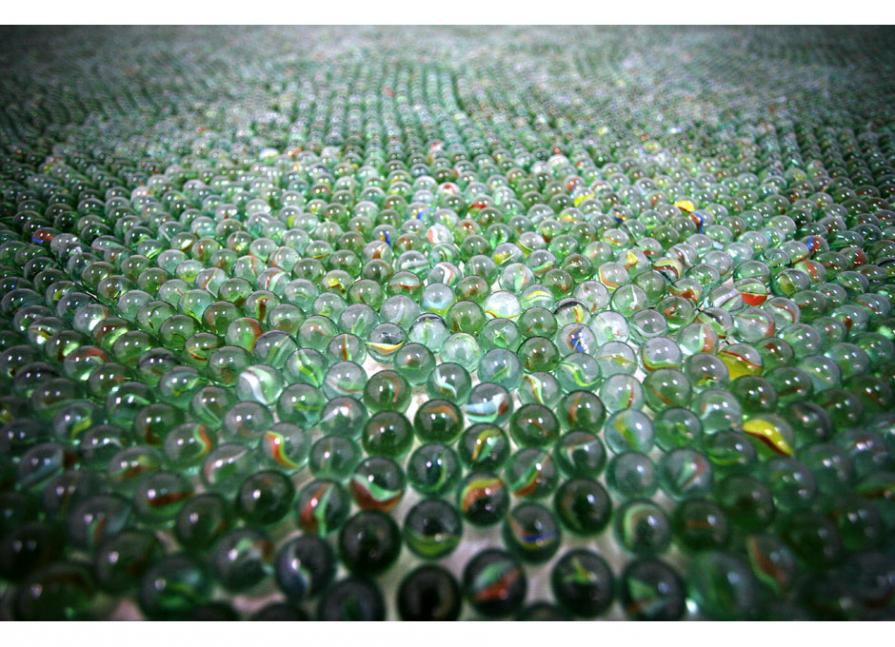 Marbles/ from the series Conversations: Hula Hoops, Elastics, Marbles and Sand Marbles/ from the series Conversations: Hula Hoops, Elastics, Marbles and Sand