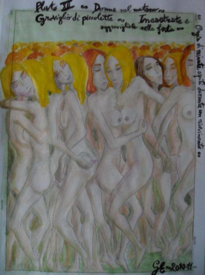 Pluto XII - Groviglio di piccolette - Incastrate e aggrovigliate nella festa (orgia di minute ospiti durante un ricevimento)