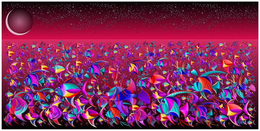 ACQUARIO ROSSO NOTTURNO