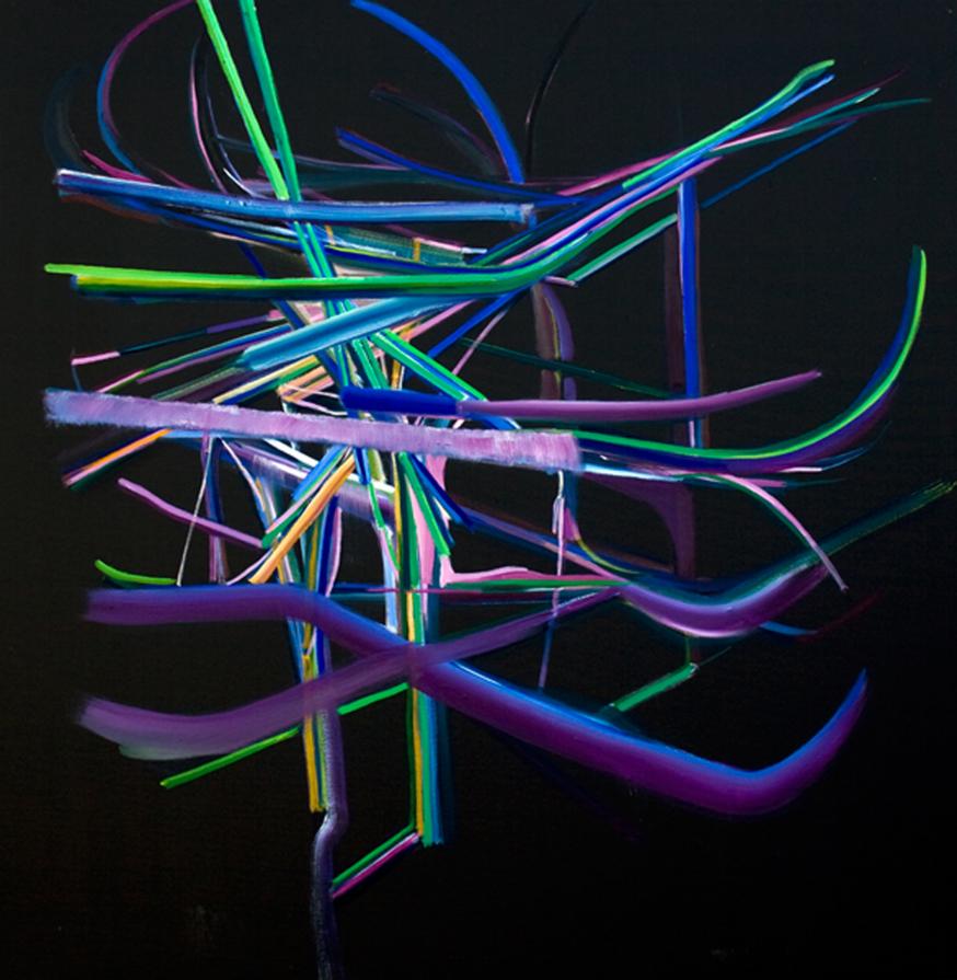 Irimo# 13 (like a spark) cm 100x100  olio su tela 2015