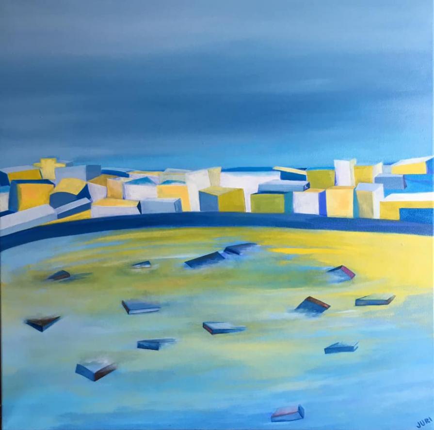 Baia con barche affondate