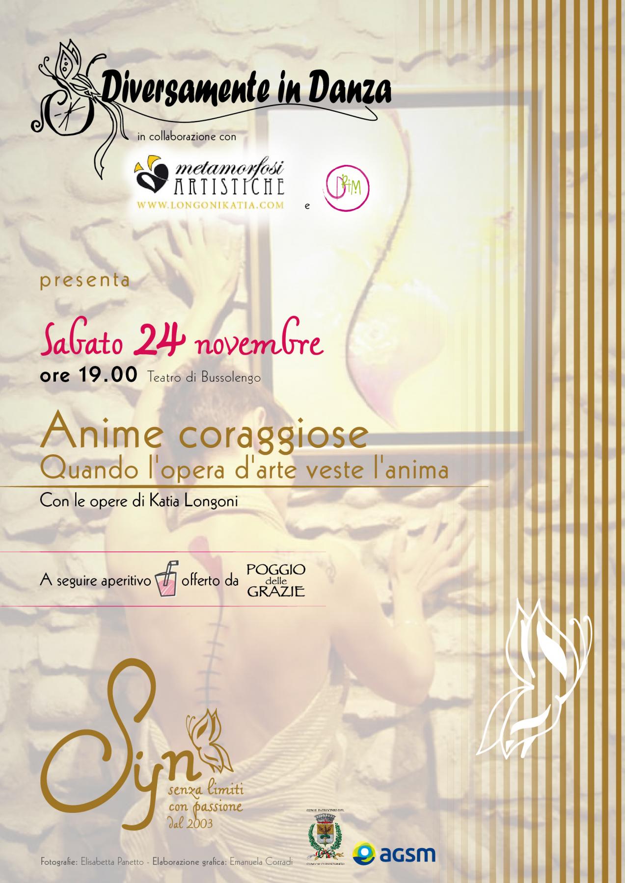 ANIME CORAGGIOSE - Quando l'opera d'arte veste l'anima | Performance Artistica Katia Longoni e Diversamente in Danza a Teatro ANIME CORAGGIOSE - Quando l'opera d'arte veste l'anima | Performance Artistica Katia Longoni e Diversamente in Danza a Teatro