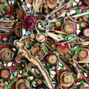 Particolare de "la leggenda dell'albero che amava una rosa"