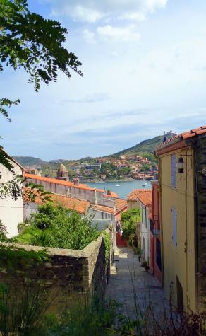 Vue sur la mer à Collioure