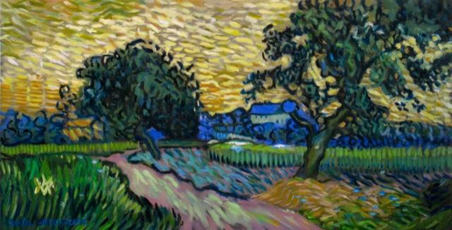 Paesaggio al Crepuscolo (dopo Van Gogh)