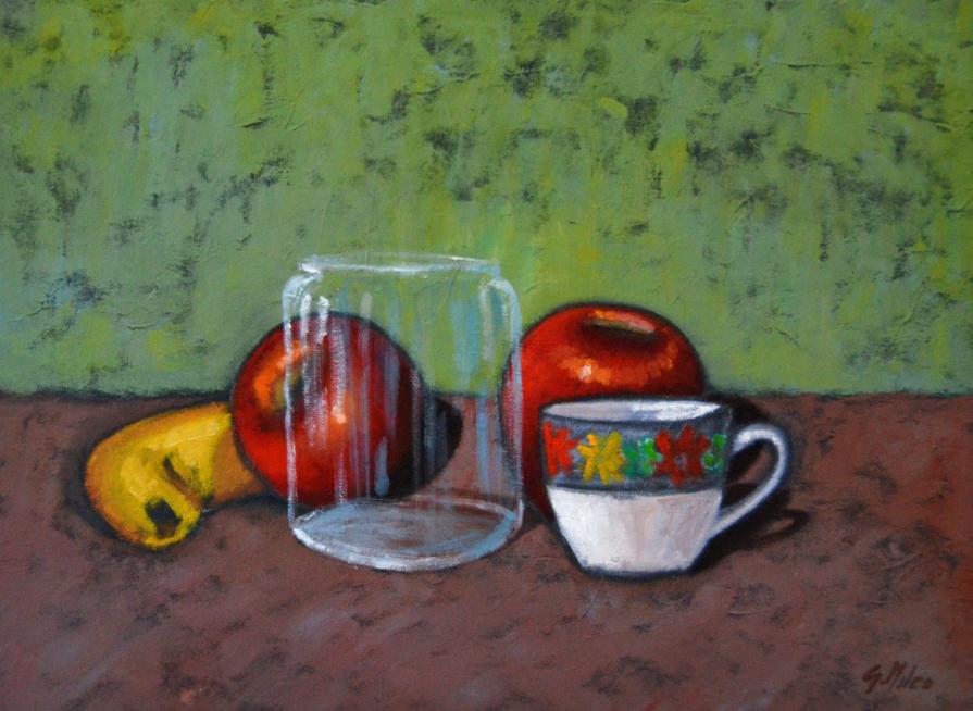 Gianni Mileo (Italia) - natura ferma - olio carta 35 x 50