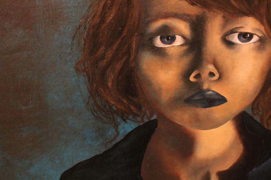 Donna con braccia conserte (particolare)