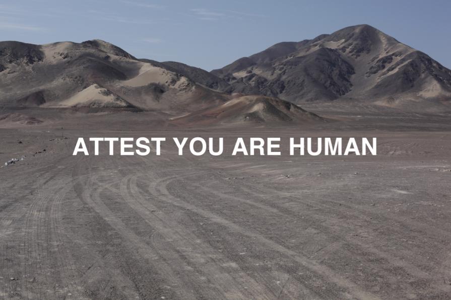 Attest you are human triptych (attest you are human), 2016