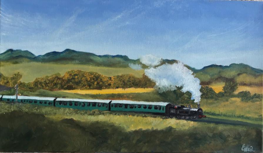 Ester Q - Swanange - olio su tela - 40 x 25