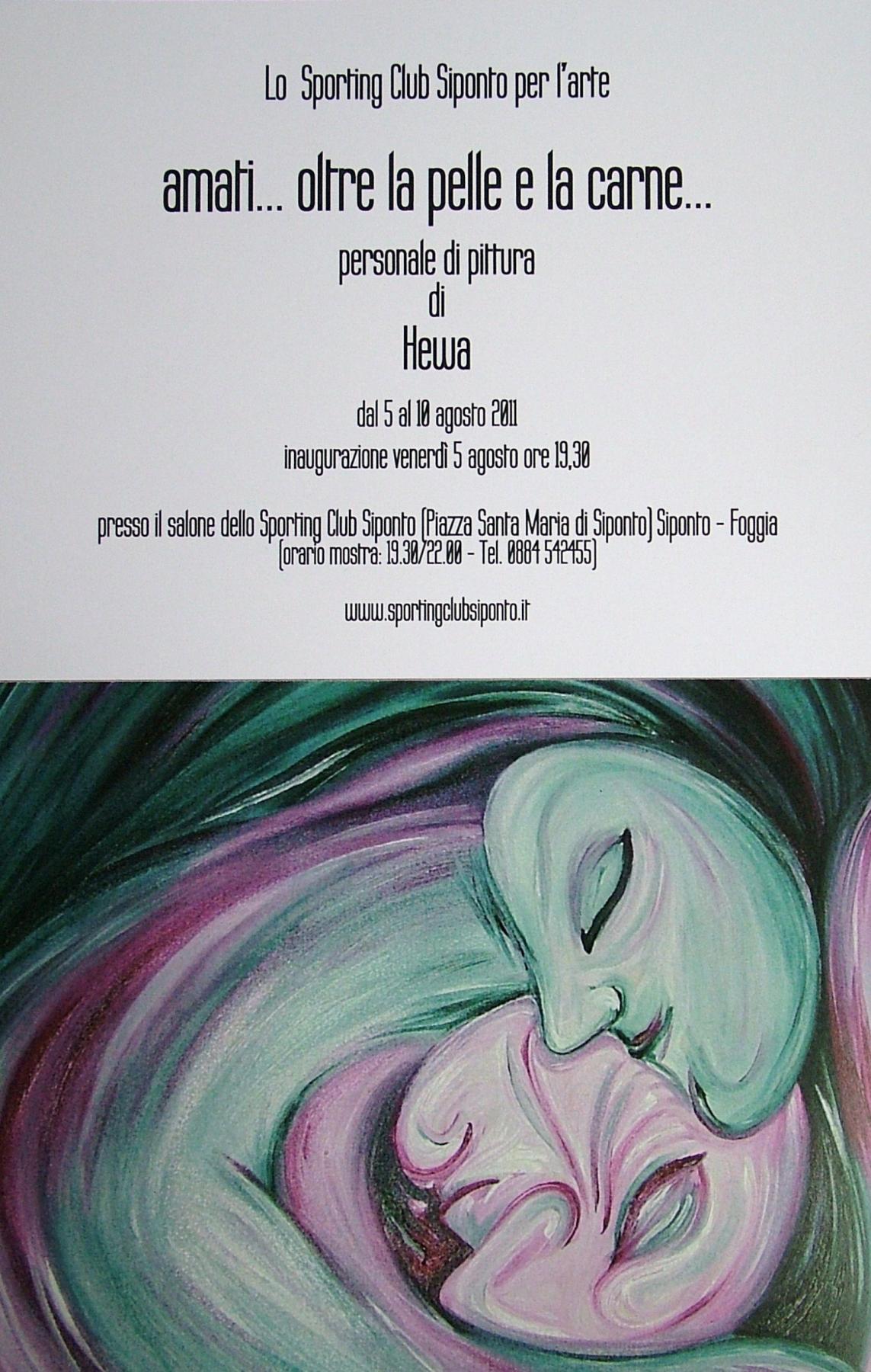 PERSONALE PITTORICA "amati...oltre la pelle e la carne"