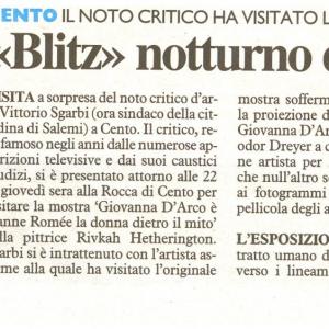 Joan of Arc at Cento Castle