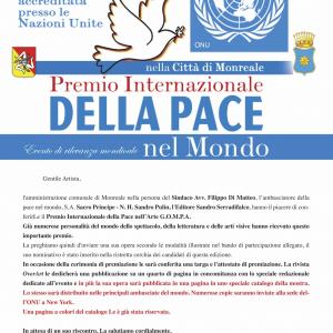 Premio internazionale della Pace nell' Arte G.O.M.P.A.