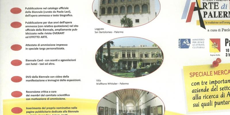 1 BIENNALE INTERNAZIONALE D'ARTE DI PALERMO 1 BIENNALE INTERNAZIONALE D'ARTE DI PALERMO