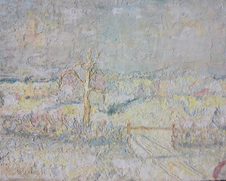 biodivesità-affresco su isolante polistirene- 60x75x2