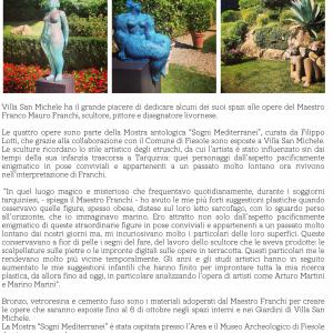 Franco Mauro Franchi a Villa San Michele Franco Mauro Franchi a Villa San Michele