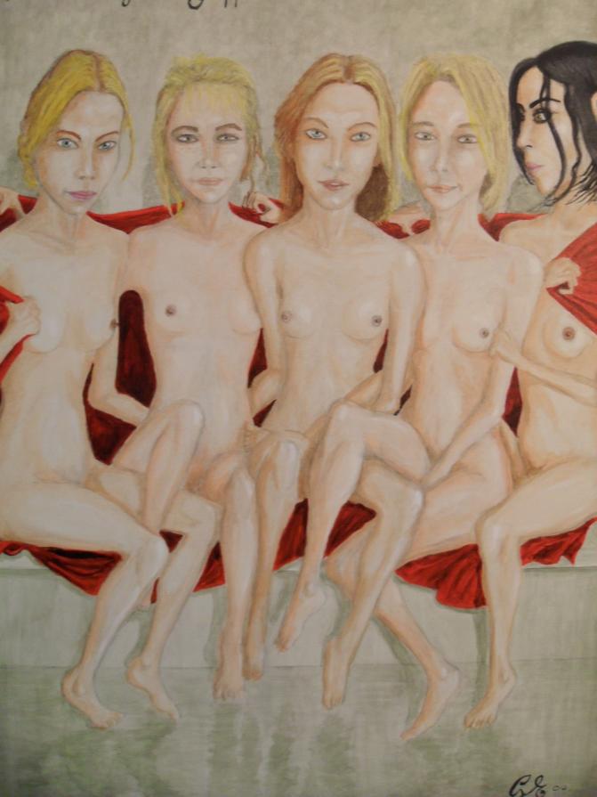 Minute intrattenutesi perché intrigate - SORPRESE nella foto di gruppo - Potenti e indipendenti (particolare)