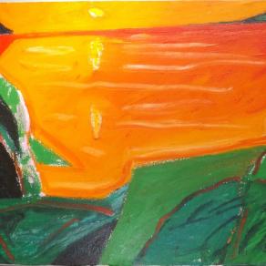 Togo (Italia) La baia di Acqualadroni - olio su tela - 40 x 30