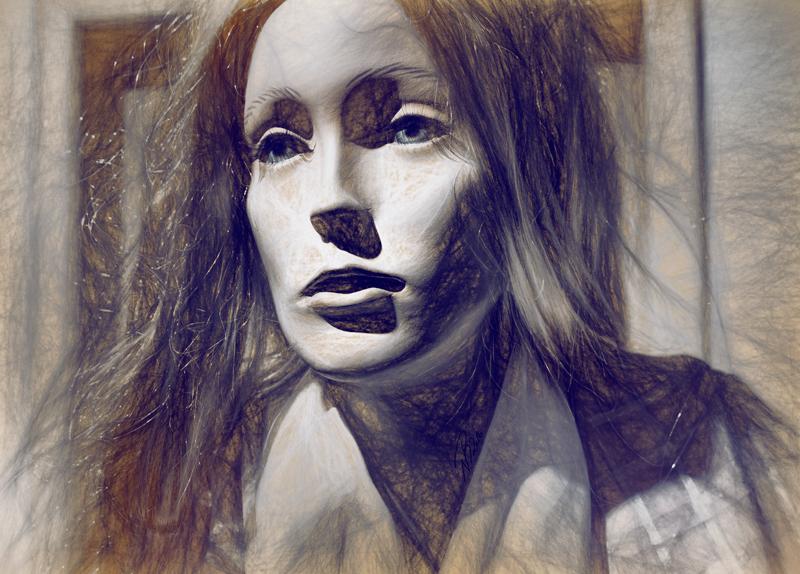 Photo-sketching dummy face