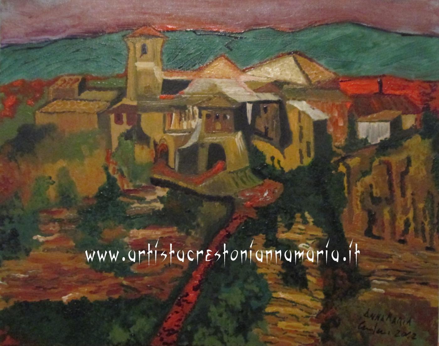 Biennial City of Turin - Fifth Edition  International Competition Painting, Design and Edition 2014  April 18 to 25 Work selected:  Medieval Village - Oil on Canvas - 50 x 40 - Brush Technique - year 2012