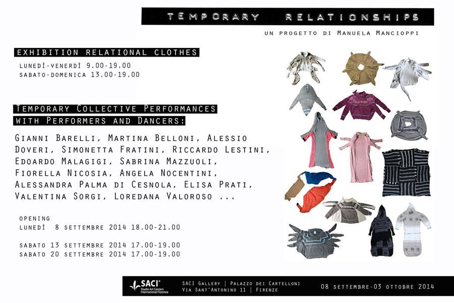 MANUELA MANCIOPPI: TEMPORARY RELATIONSHIPS
