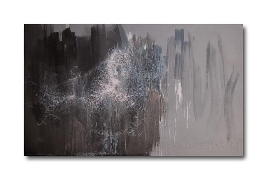 Abstract ballet painting "Silver Dance" from Ballet Series "Giselle"