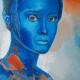 Woman in Blue