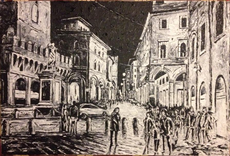BOLOGNA: PIAZZA RAVEGNANA DI NOTTE