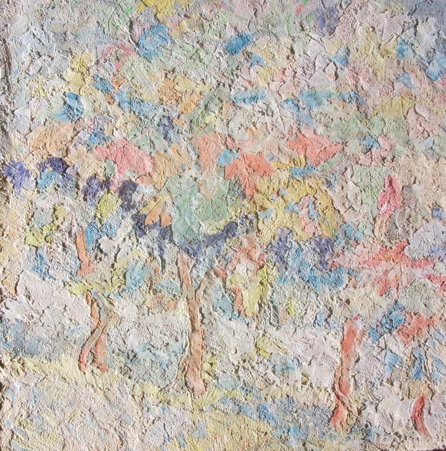 biodivesità-affresco su isolante polistirene- 60x65x2