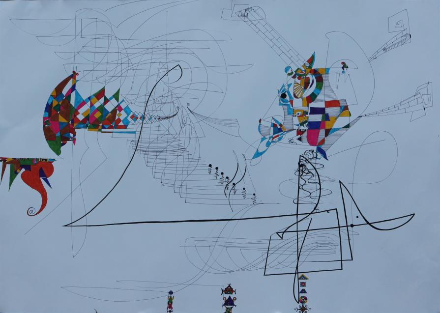 The grafical notation -Olympic Symphony   No5