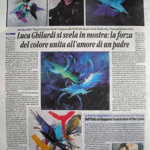 Presentazione della Personale di Nico Van Lucas allo SPAZIO D'ARTE 14